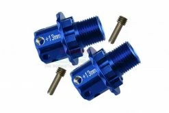 GPM Racing SLE010--13MM-B | GPM Blue Aluminium +13mm Wheel Hex Adapters 2Pcs