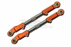 GPM Racing SLE054S-OR | GPM Orange Aluminium & Stainless Steel Front Upper Arm Tie Rods 2Pcs