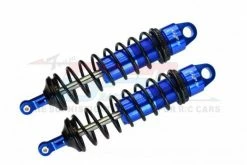 GPM Racing SLE128F-B-BK | GPM Blue Aluminium Sledge 128mm Adjustable Front Shocks 2Pcs W/ 6mm Shafts