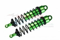 GPM Racing SLE128F-G-BK | GPM Green Aluminium Sledge 128mm Adjustable Front Shocks 2Pcs W/ 6mm Shafts