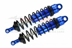 GPM Racing SLE143R-B-BK | GPM Blue Aluminium Sledge 143mm Adjustable Rear Shocks 2Pcs W/ 6mm Shafts