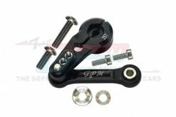 GPM Racing SLE16025T-BK | GPM Black Aluminium Sledge 25T Servo Horn & Tie Rod Set