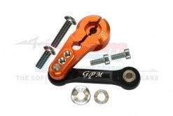 GPM Racing SLE16025T-OR | GPM Orange Aluminium Sledge 25T Servo Horn & Tie Rod Set