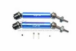 GPM Racing SRUS41277RH-B | GPM Blue Steel Traxxas Rustler 4x4 Rear Universal Drive Shafts 2Pcs W/ 12mm Hexs