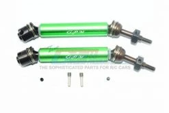 GPM Racing SRUS41277RH-G | GPM Green Hardened Steel & Aluminium Rear Universal CVD Drive Shafts 2Pcs W/ Spring Steel Wheel Hexes