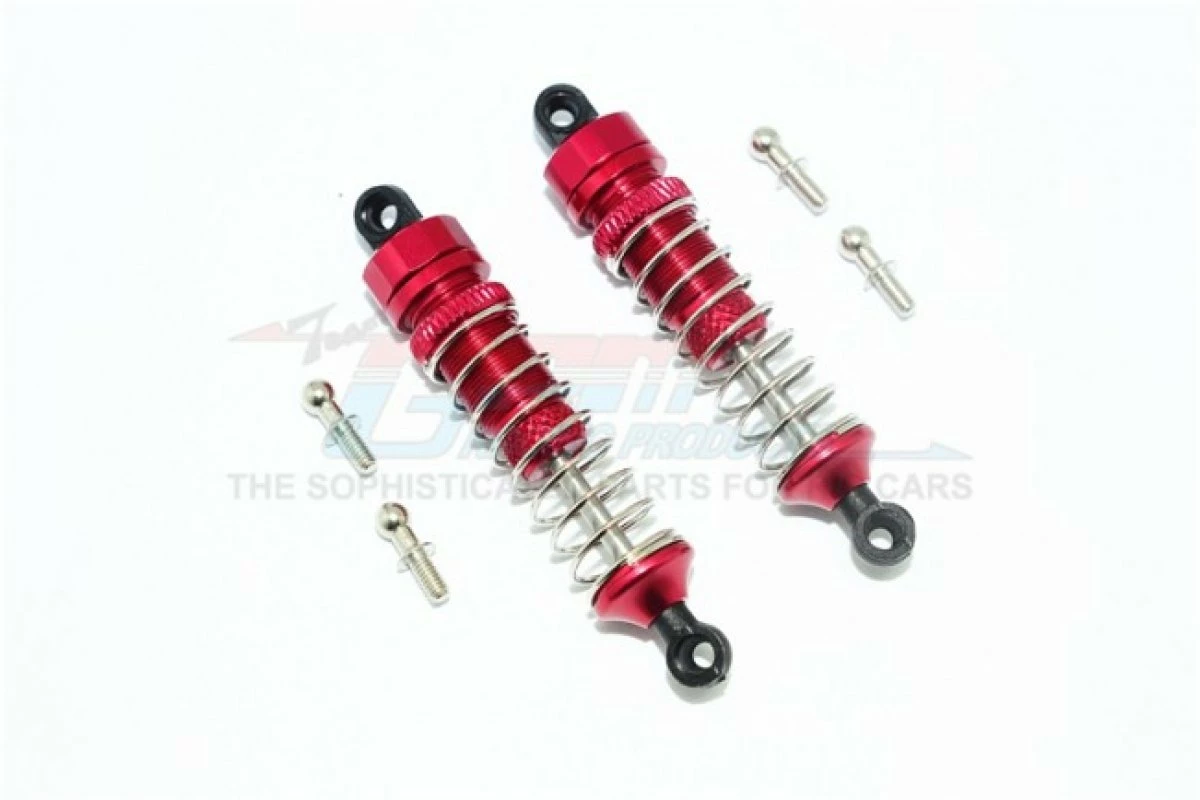 GPM Racing SST357F-R-R-S-BEBK | GPM Red Aluminium Shocks