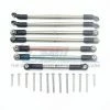 GPM Racing STRX4160F-OC-BEBK | GPM Stainless Steel TRX-4 Complete Linkages 7Pcs W/ Hardware