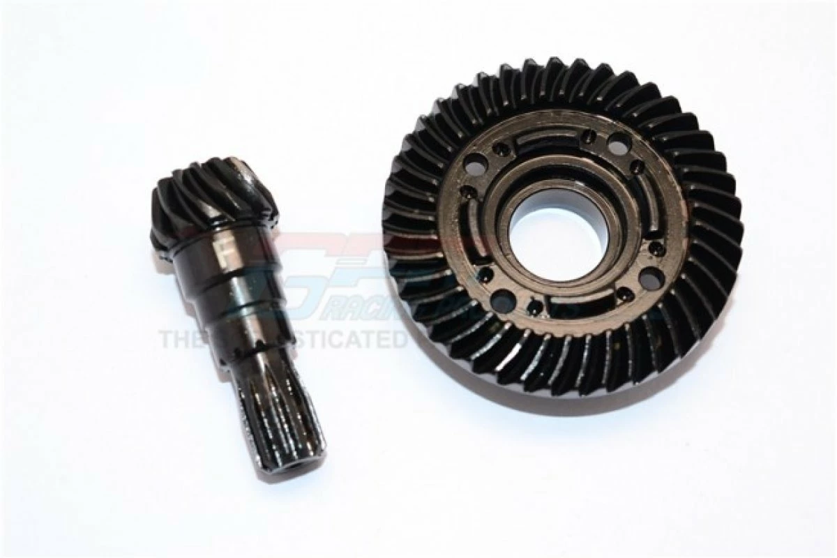 GPM Racing STXM1200F-BK | GPM X-Maxx Front Spiral Cut Hardened Steel 42T/13T Differential Gear Set