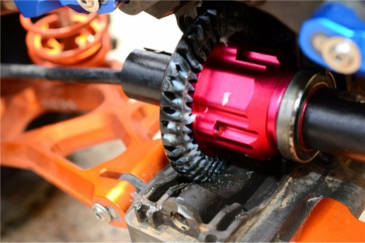 GPM Racing STXM1200F-BK | GPM X-Maxx Front Spiral Cut Hardened Steel 42T/13T Differential Gear Set - Image 3