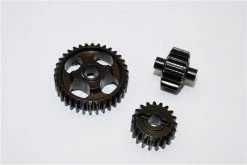 GPM Racing SYTL038G-BK | GPM Hardened Steel Axial Yeti XL Transmission Gear Set 3Pcs