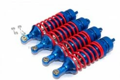 GPM Racing TRV085N-2-B-R | GPM Blue Aluminium E-Revo VXL 2.0 Front & Rear Adjustable Shocks 4Pcs