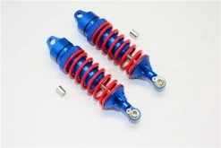 GPM Racing TRV085N-B-R | GPM Blue Aluminium E-Revo VXL 2.0 Front Or Rear Adjustable Shocks 2Pcs
