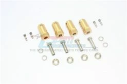 GPM Racing GPM-TRX4010X-23M-OC | GPM High Mass Brass 12mm (23mm Off-Set) Hexes 4Pcs