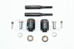 GPM Racing TRX4017--12-BK | GPM TRX-4 Front Or Rear Harden Steel +17mm Extended Stub Axle Kit