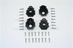 GPM Racing TRX4021A-2-BK | GPM Black Aluminium Front Or Rear Outer Portal Drive Housing 4Pcs