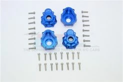 GPM Racing TRX4021A-2-B | GPM Blue Aluminium TRX-4 Front & Rear Portal Drive Housing Set 4Pcs