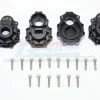 GPM Racing TRX4022-BK | GPM Black Aluminium Rear Portal Drive Housing Set 4Pcs