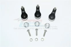 GPM Racing TRX4025T-S-3-BK | GPM Black Aluminium TRX-4 Servo Horns For Differential Lockers 3Pcs W/ Built In Servo Saver