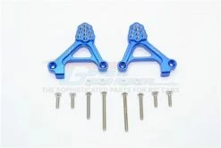 GPM Racing TRX4030-B | GPM Blue Aluminium TRX-4 Rear Adjustable Shock Tower 2Pcs