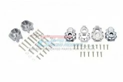 GPM Racing TRX413CA22-GS | GPM Grey Silver Aluminium Rear Portal Drive Housing W/ Gear Box Mounts 6Pcs