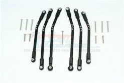 GPM Racing TRX4160A-BK | GPM Black Aluminium TRX-4 Suspension Tunbuckles 6Pcs