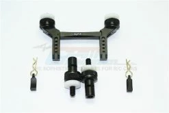 GPM Racing TRX4201FR-BK | GPM Black Aluminium TRX-4 Front & Rear Magnetic Body Mount Set