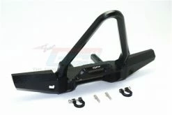GPM Racing TRX4330FC-BK | GPM Black Aluminium Front Bumper W/ D-Rings - Spiked Design