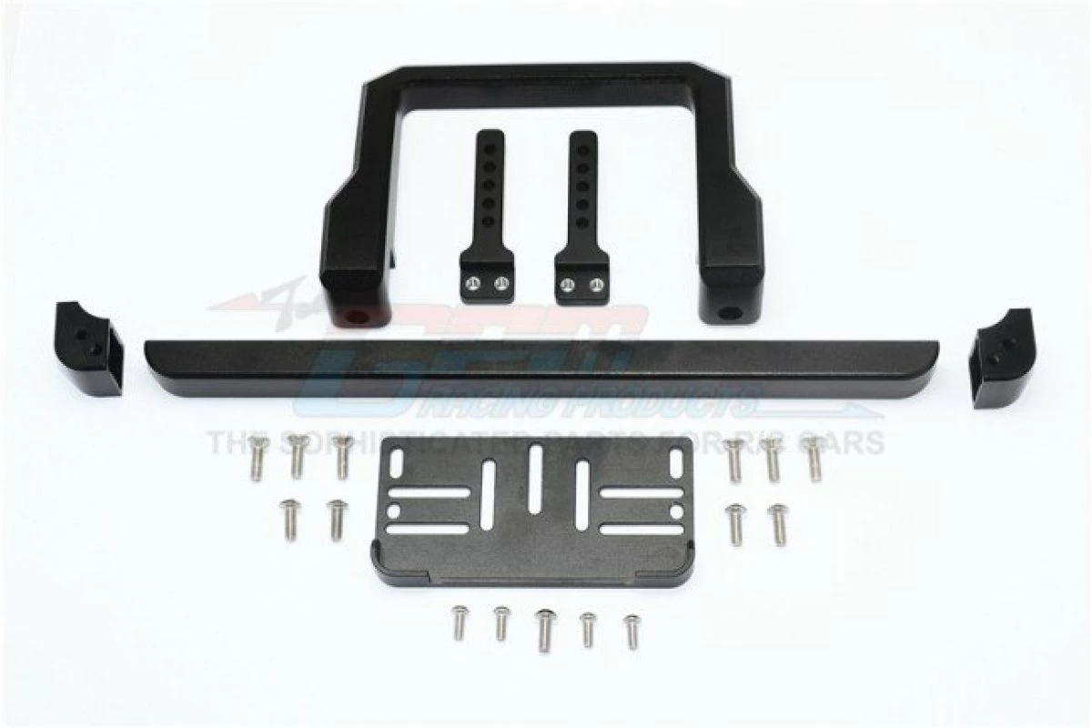 GPM Racing TRX4330FD-BK | GPM Black Aluminium TRX-4 Street Fighter Front Bumper