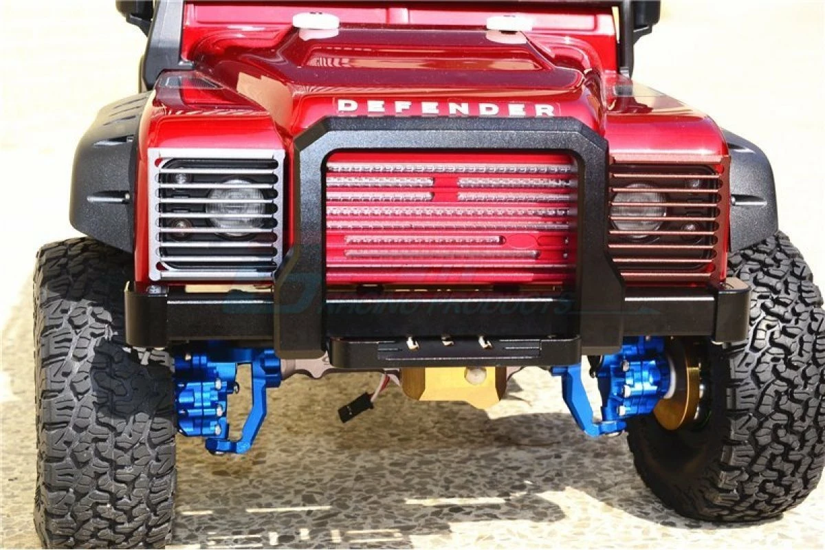 GPM Racing TRX4330FD-BK | GPM Black Aluminium TRX-4 Street Fighter Front Bumper - Image 2