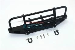GPM Racing TRX4330FE-BK | GPM Black Aluminium TRX-4 & SCX10 II Front Bush Guard Bumper W/ D Rings