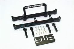 GPM Racing TRX4330FRB-BK | GPM Black Aluminium TRX-4 Front & Rear Bumper W/ Winch Mount Plate