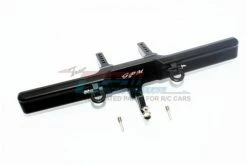GPM Racing TRX4330RF-BK | GPM Black Aluminium TRX-4 Bronco Rear Bumper W/ D-Ring & Drop Hitch