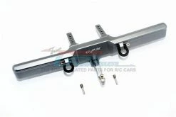 GPM Racing TRX4330RF-GS | GPM Grey Silver Aluminium Rear Bumper W/ D-Rings & Drop Hitch