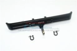 GPM Racing TRX4330RH-BK | GPM Black Aluminium TRX-4 Chevy Blazer Rear Bumper W/ D-Ring & Drop Hitch