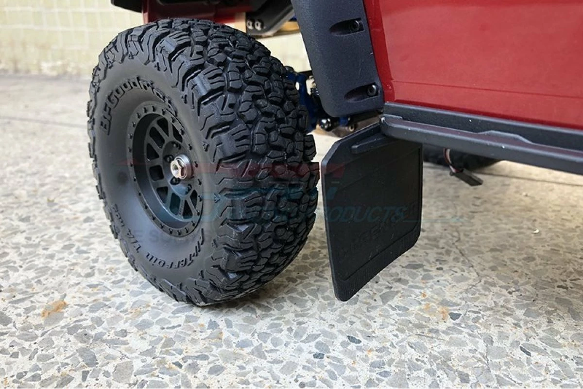 GPM Racing TRX4ZSP16-BK | GPM Black Polyurethane TRX-4 Front & Rear Mud Flap Set - Image 3