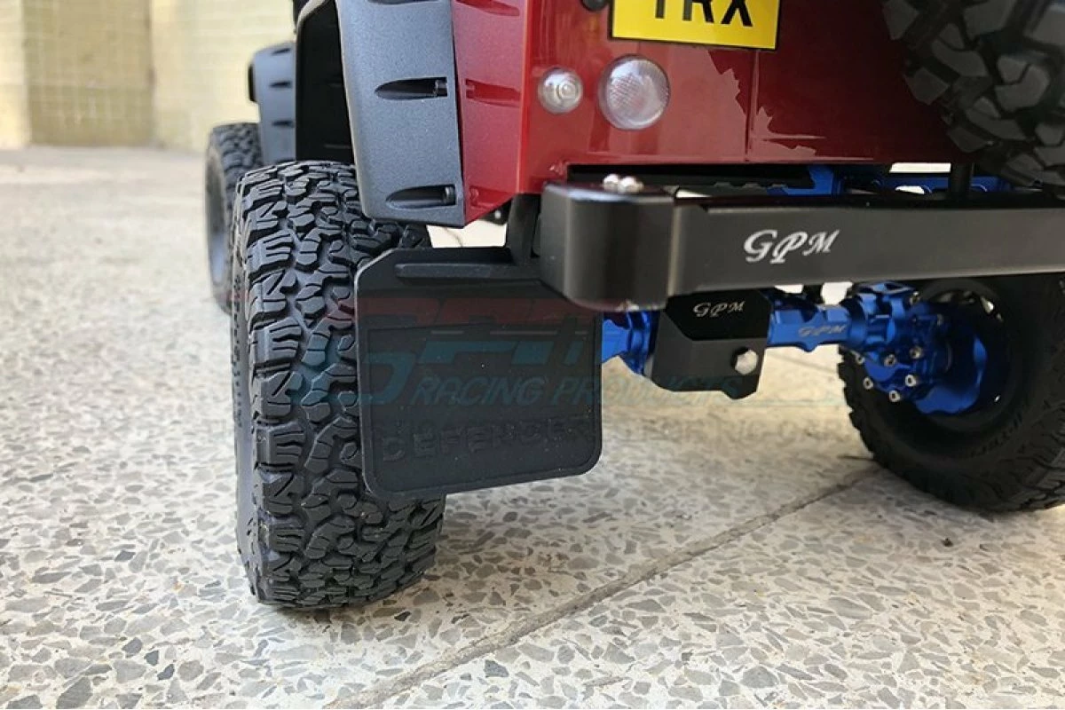 GPM Racing TRX4ZSP16-BK | GPM Black Polyurethane TRX-4 Front & Rear Mud Flap Set - Image 4