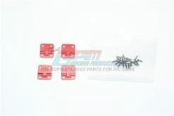 GPM Racing TRX4ZSP38-R | GPM Red Stainless Steel TRX-4 Defender Door Hinges 4Pcs