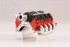 GPM Racing TRX4ZSP56C-R | GPM 1/10 Scale Red TRX-4 Defender V8 LS3 Engine W/ Heat Sink & Cooling Fan