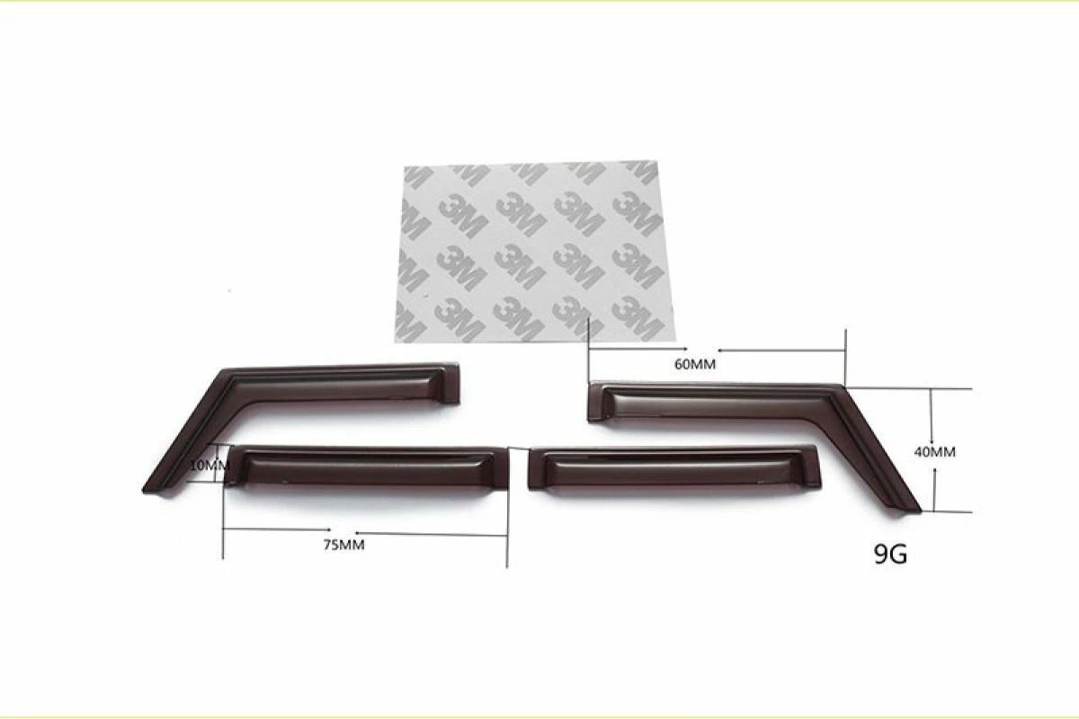 GPM Racing TRX4ZSP68-BK | GPM TRX-4 Defender Window Rain Shied Set 5Pcs - Image 3