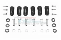 GPM Racing TRX6010-23MM-BK | GPM Black Aluminium TRX6 +23mm Hex Adapters 6Pcs W/ Hardware