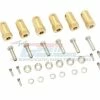 GPM Racing TRX6010X-23M-OC | GPM Brass TRX-6 23mm Hex Adapter 6Pcs W/ Hardware