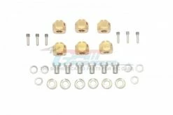 GPM Racing TRX6010X-9M-OC | GPM Brass TRX-6 9mm Hex Adapter 6Pcs W/ Hardware