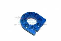 GPM Racing TT018-B | GPM Blue Aluminium Motor Mount W/ Heat Sink Fins For Tamiya TT-01