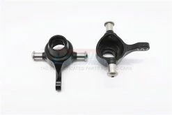 GPM Racing TT021-BK | GPM Black Aluminium TT-01 Front Steering Hubs 2Pcs W/ Hardware