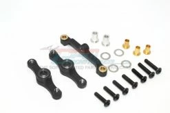 GPM Racing TT048-BK | GPM Black Aluminium TT-01 Steering Assembly Set