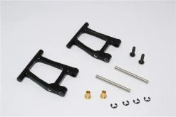 GPM Racing TT056-BK | GPM Black Aluminium TT-01 Rear Lower Suspension Arms 2Pcs W/ Hardware