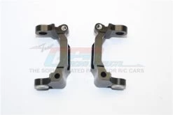 GPM Racing TT2B019-BK | GPM Black Aluminium TT-02B Steering Hub Carriers (C-Hub) 2Pcs W/ Hardware