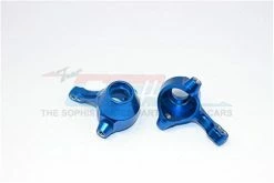 GPM Racing GPM-TT2B021-B | GPM Blue Aluminium TT-02B Front Steering Hubs 2Pcs