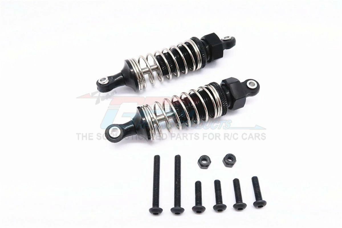 GPM Racing TT2B070F-BK-S-BEBK | GPM Black Aluminium 70mm Front Adjustable Shocks 2Pcs
