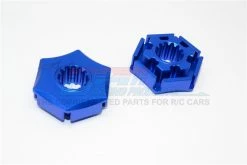 GPM Racing TXM006-+1-B | GPM Blue Aluminum X-Maxx 24mm Claw Wheel Hex W/ 1mm Offset 2Pcs
